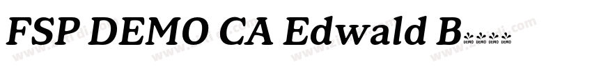 FSP DEMO CA Edwald B字体转换